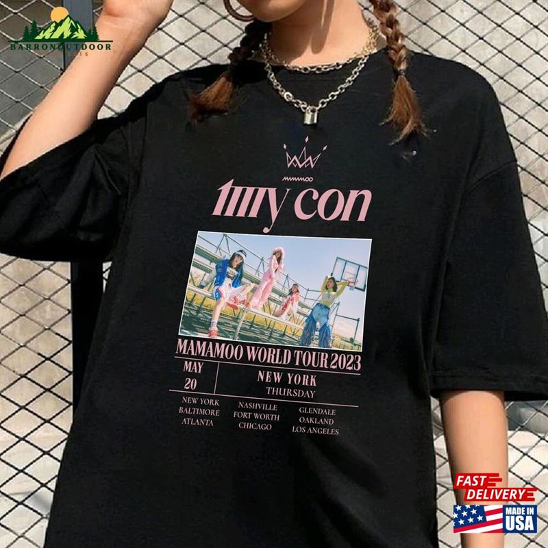 Mamamoo Kpop Shirt My Con Tour 2023 T-Shirt Unisex Mamamoo Kpop Shirt My Con Tour 2023 T-Shirt Unisex