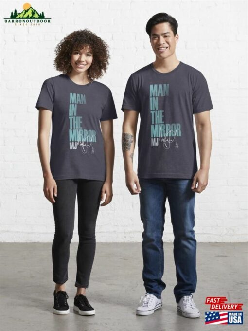 Man In The Mirror Mj (Autograph) Essential T-Shirt Sweatshirt Unisex