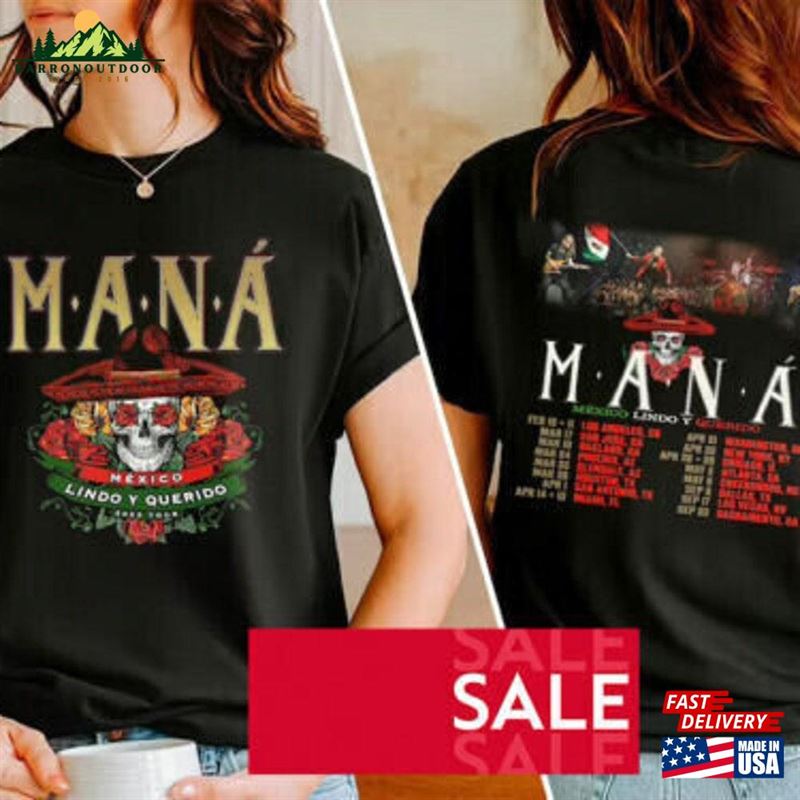 Mana T-Shirt Band Concert Shirt Unisex Mana T-Shirt Band Concert Shirt Unisex