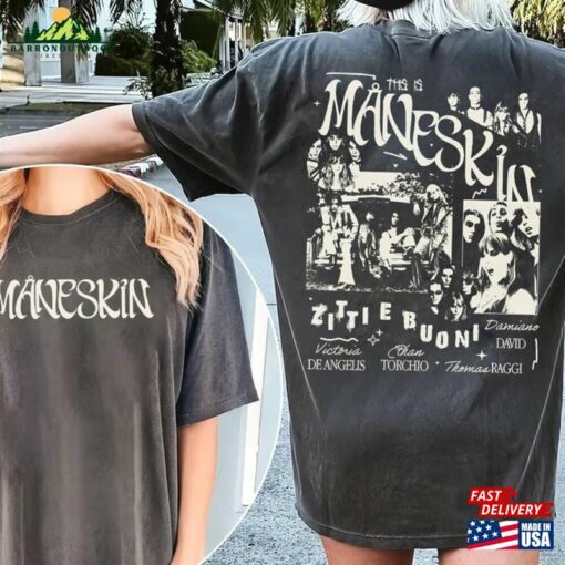 Maneskin 2Side Shirt World Tour 2023 Album Track List Hoodie Classic