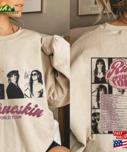 Maneskin Band Two Sided Shirt Rush! World Tour Music Sweatshirt T-Shirt
