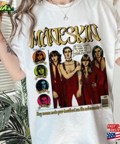 Maneskin Drawing Art Funny Shirt Shopping Bag Christmas Birthday Gift Idea For Men Women Unisex T Hoodie T-Shirt