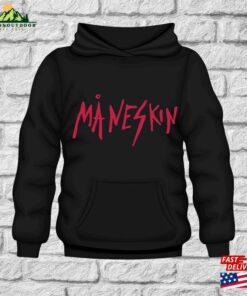 Maneskin Hoodie Black Midweight Recycled Poly Classic Sweatshirt