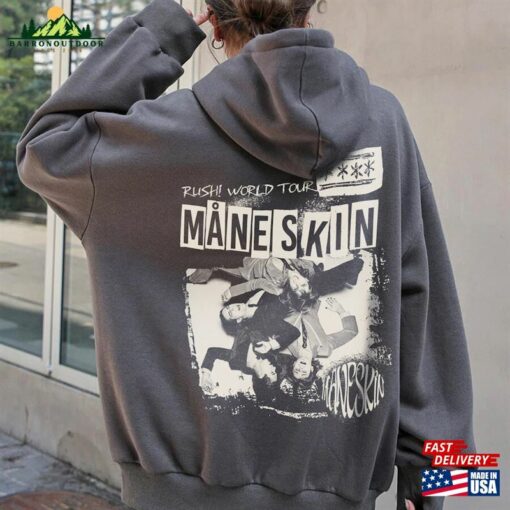 Maneskin Hoodie Vintage Rush World Tour 2023 Shirt Band Sweatshirt Classic