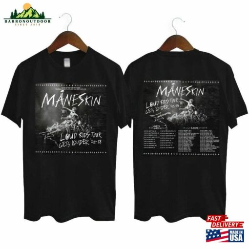 Maneskin Louds Kids Gets Louder Tour 2022 2023 T-Shirt Rock Band Tee Sweatshirt Unisex