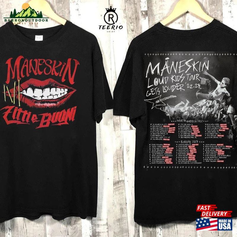 Maneskin Louds Kids Gets Louder Tour 20222023 T-Shirt Hoodie Maneskin Louds Kids Gets Louder Tour 20222023 T-Shirt Hoodie