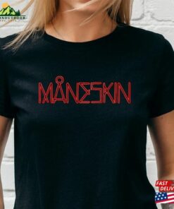 Maneskin T-Shirt Black 100 Cotton Hoodie Unisex