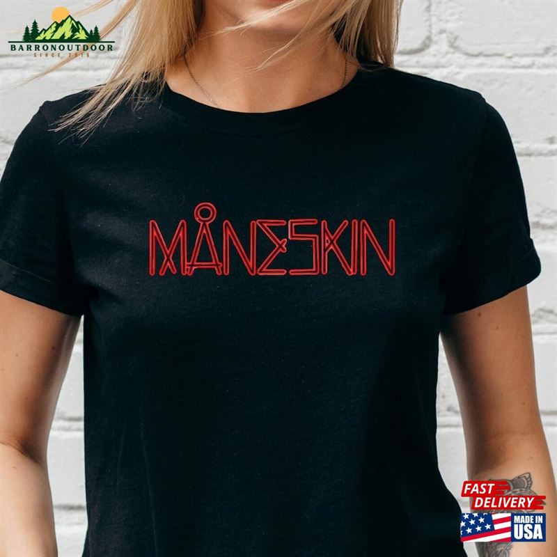 Maneskin T-Shirt Black 100 Cotton Hoodie Unisex Maneskin T-Shirt Black 100 Cotton Hoodie Unisex