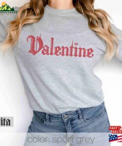 Maneskin Valentine Sweatshirt With All This Love Printed On The Sleeve Rush Merch Gothic Block Print Type Hoodie