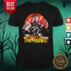 Nice Fear The Answer Basketball Sunset Halloween Shirt