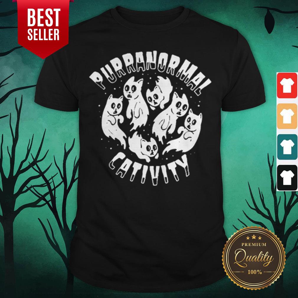 Nice Puranormal Cativity Cat Halloween Shirt Nice Puranormal Cativity Cat Halloween Shirt