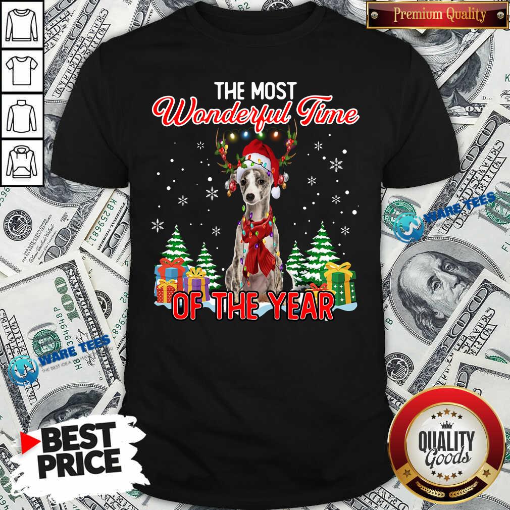 Nice Whippet The Most Wonderful Time Of The Year Ugly Christmas Shirt Nice Whippet The Most Wonderful Time Of The Year Ugly Christmas Shirt