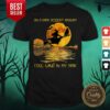 On A Dark Desert Highway Cool Wind In My Hair Witch On Broom Halloween Shirt