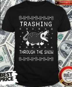 Original Opossum Trashing Through The Snow Ugly Christmas Shirt Original Opossum Trashing Through The Snow Ugly Christmas Shirt