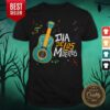 Party Music Guitar Dia De Los Muertos Day Of Dead Shirt