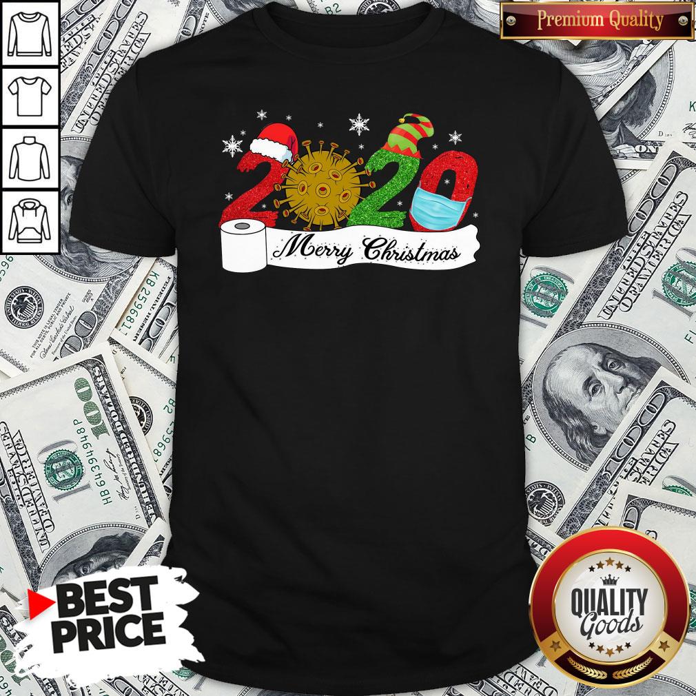 Premium 2020 Face Mask Coronavirus Toilet Paper Merry Christmas Shirt Premium 2020 Face Mask Coronavirus Toilet Paper Merry Christmas Shirt