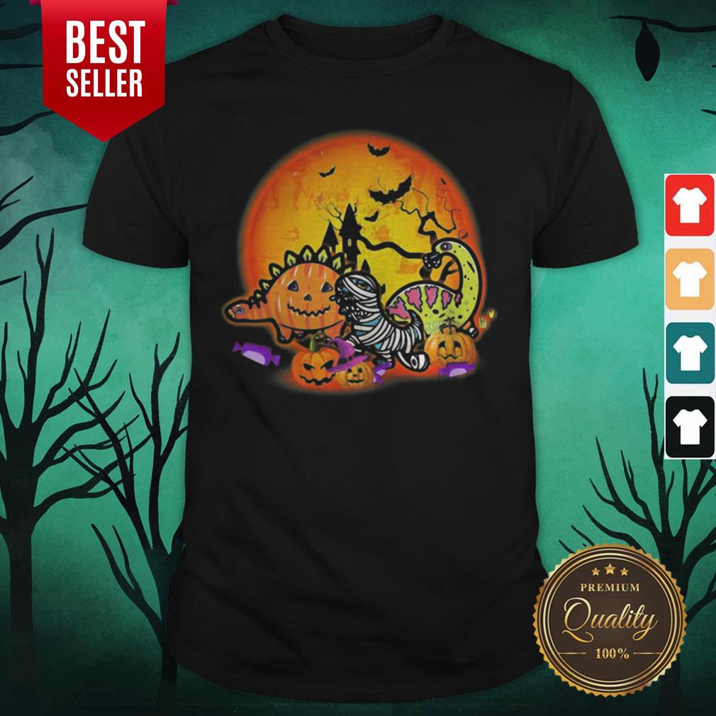 Premium Dinosaur Pumpkin Halloween Shirt Premium Dinosaur Pumpkin Halloween Shirt