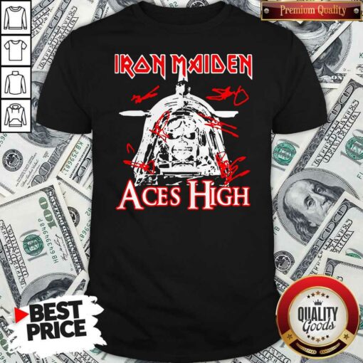 Premium Skeleton Iron Maiden Aces High Halloween Shirt