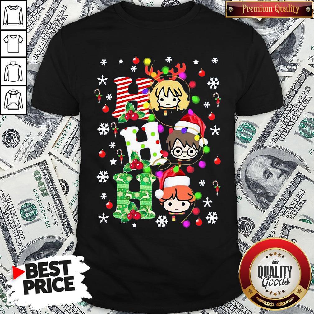 Pretty Harry Potter Ho Ho Ho Christmas Light Shirt Pretty Harry Potter Ho Ho Ho Christmas Light Shirt