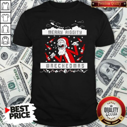 Pretty Rick And Morty Merry Swiftmas Merry Riggity Wrecked Xmas Ugly Christmas Shirt