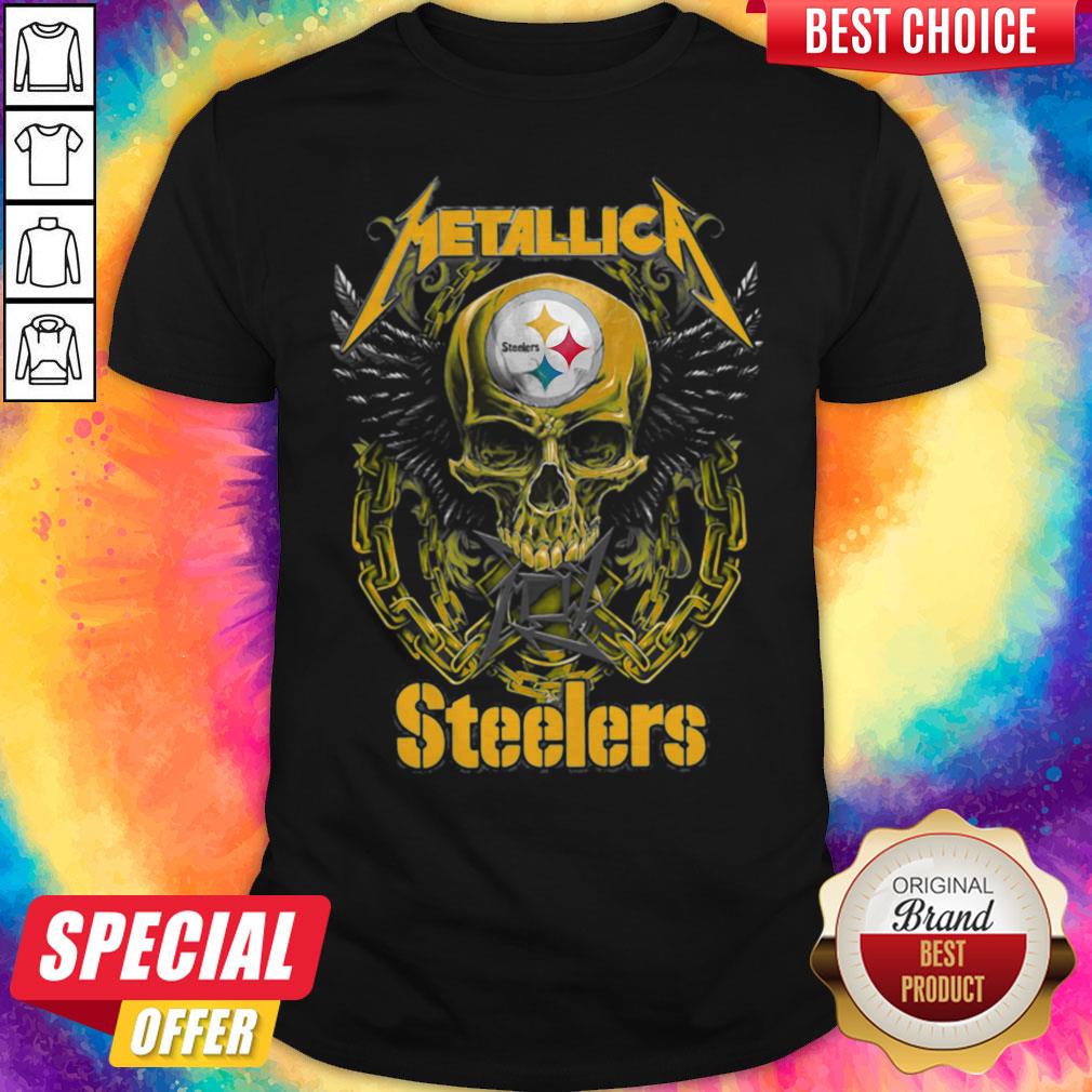Skull Metallic Steelers Pittsburgh Halloween Shirt Skull Metallic Steelers Pittsburgh Halloween Shirt