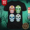 Sugar Skull Color Day Of Dead Dia De Muertos Shirt