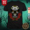 Sugar Skull In Flower Day Of Dead Dia De Muertos Shirt