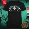 Sugar Skull Skeleton Girl Dia De Los Muertos Halloween Shirt