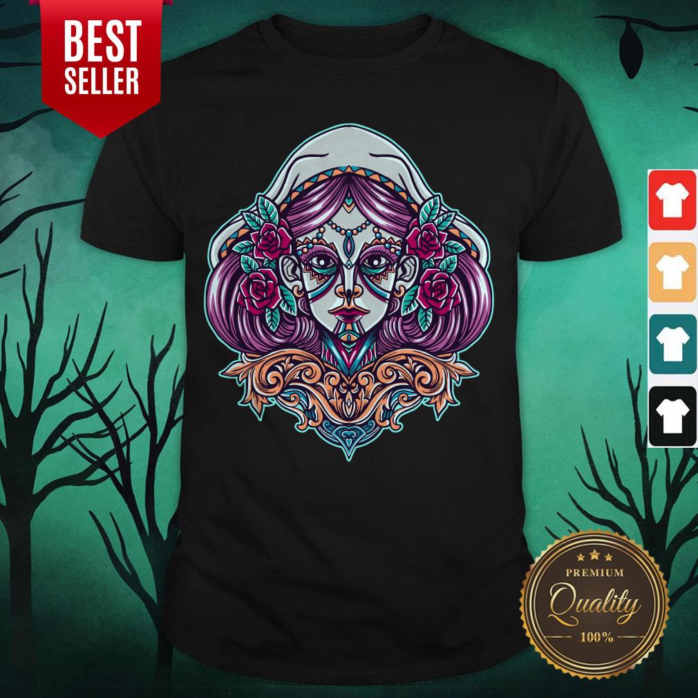 Sugar Skull Woman Day Dead Dia De Muertos Mexican Holiday Shirt Sugar Skull Woman Day Dead Dia De Muertos Mexican Holiday Shirt