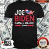 Top Santa Joe Biden Kamala Harris 2020 American Flag Christmas Shirt