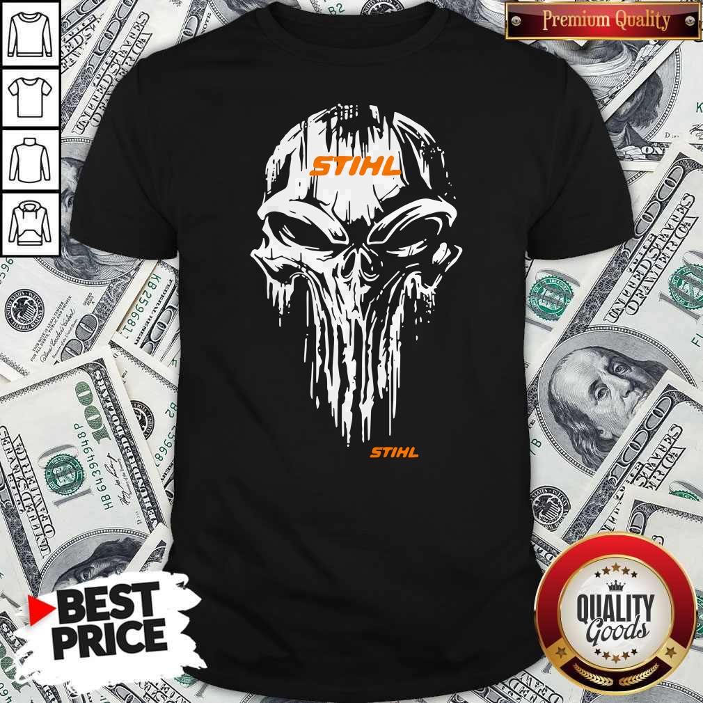 Top Skull Stihl Logo Halloween Shirt Top Skull Stihl Logo Halloween Shirt