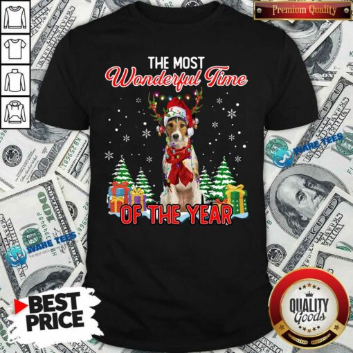 Wire Fox Terrier Most Wonderful Time Of Year Christmas Shirt