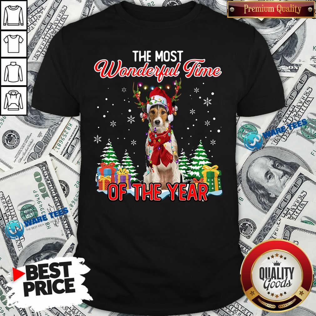 Wire Fox Terrier Most Wonderful Time Of Year Christmas Shirt Wire Fox Terrier Most Wonderful Time Of Year Christmas Shirt