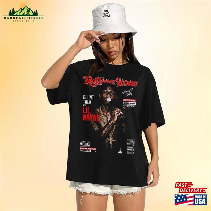 Lil Wayne Shirt Tee Rolling Stone Classic Unisex Lil Wayne Shirt Tee Rolling Stone Classic Unisex