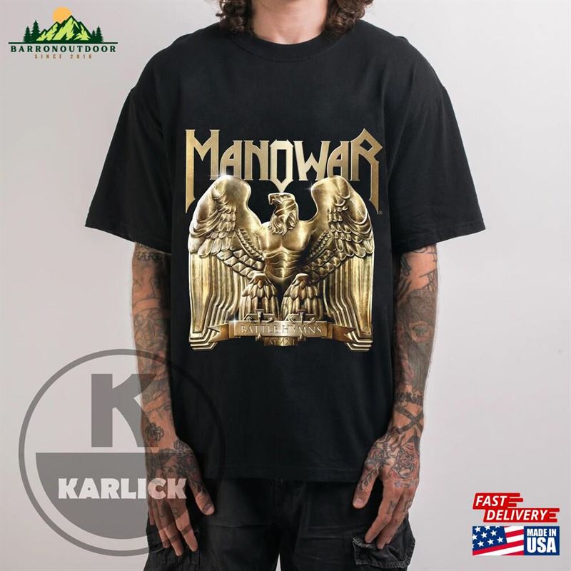Manowar T-Shirt Heavy Metal Band Vintage Unisex Hoodie Manowar T-Shirt Heavy Metal Band Vintage Unisex Hoodie