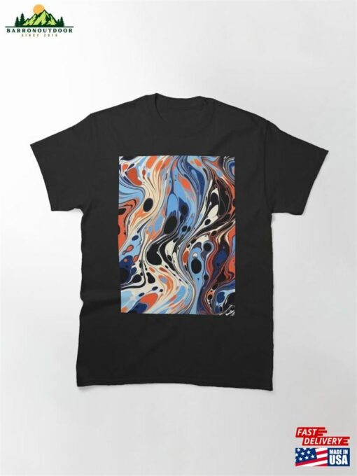 Marbled Pattern Classic T-Shirt