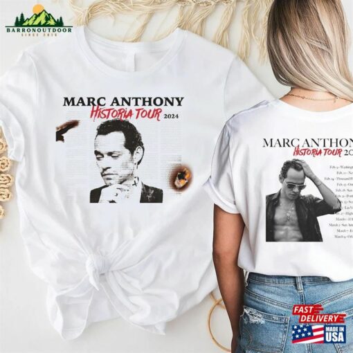 Marc Anthony Historia 2024 Tour Shirt Music Sweatshirt T-Shirt