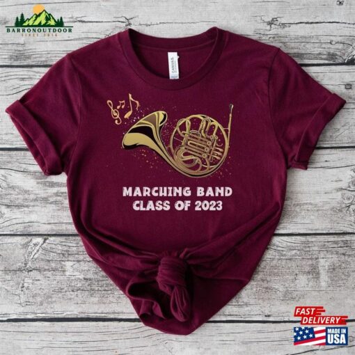 Marching Band Class Of 2023 Senior Shirt For A French Horn Player Year Gift Classic Sweatshirt
