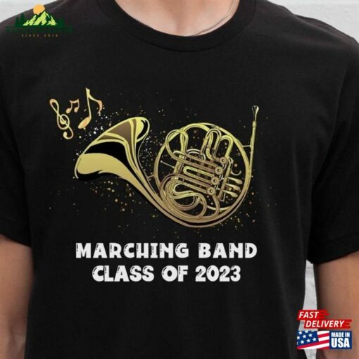 Marching Band Class Of 2023 Senior Shirt For A French Horn Player Year Gift Classic Sweatshirt