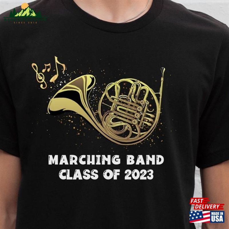 Marching Band Class Of 2023 Senior Shirt For A French Horn Player Year Gift Classic Sweatshirt Marching Band Class Of 2023 Senior Shirt For A French Horn Player Year Gift Classic Sweatshirt