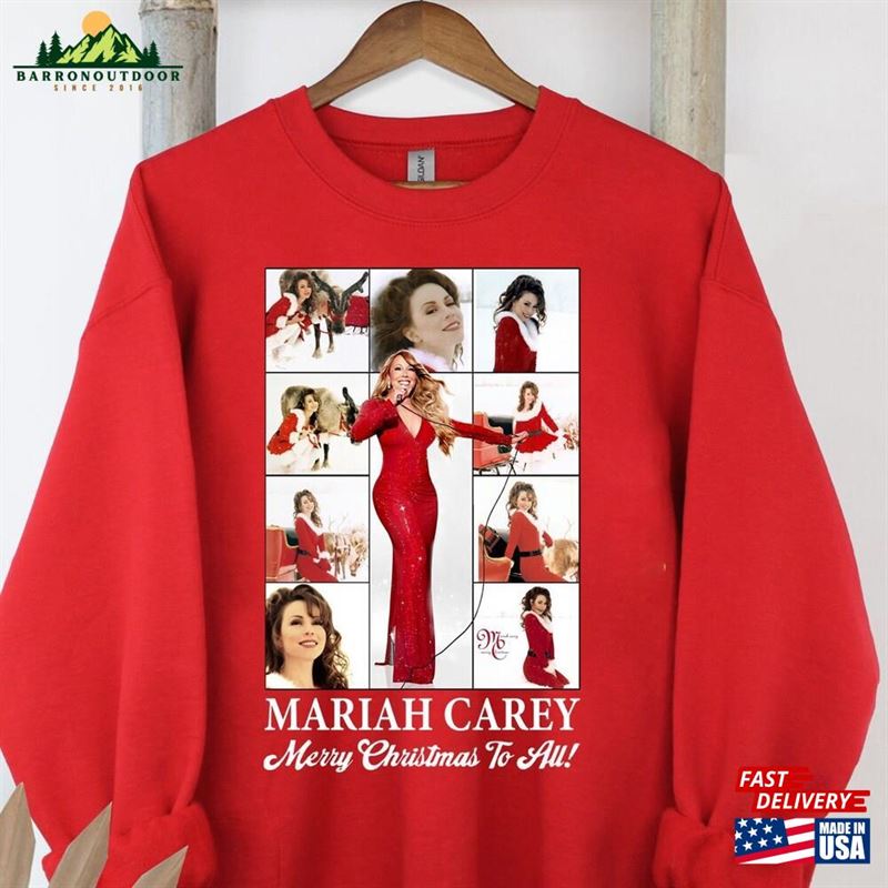 Mariah Carey 2023 Tour Shirt Merry Christmas One And All Classic Unisex Mariah Carey 2023 Tour Shirt Merry Christmas One And All Classic Unisex