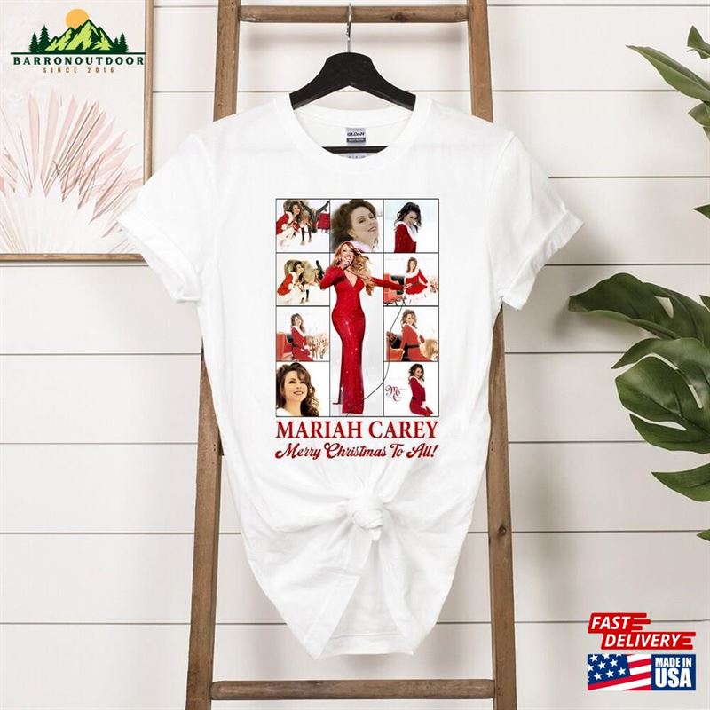 Mariah Carey 2023 Tour Shirt Merry Christmas One And All Classic Unisex Mariah Carey 2023 Tour Shirt Merry Christmas One And All Classic Unisex
