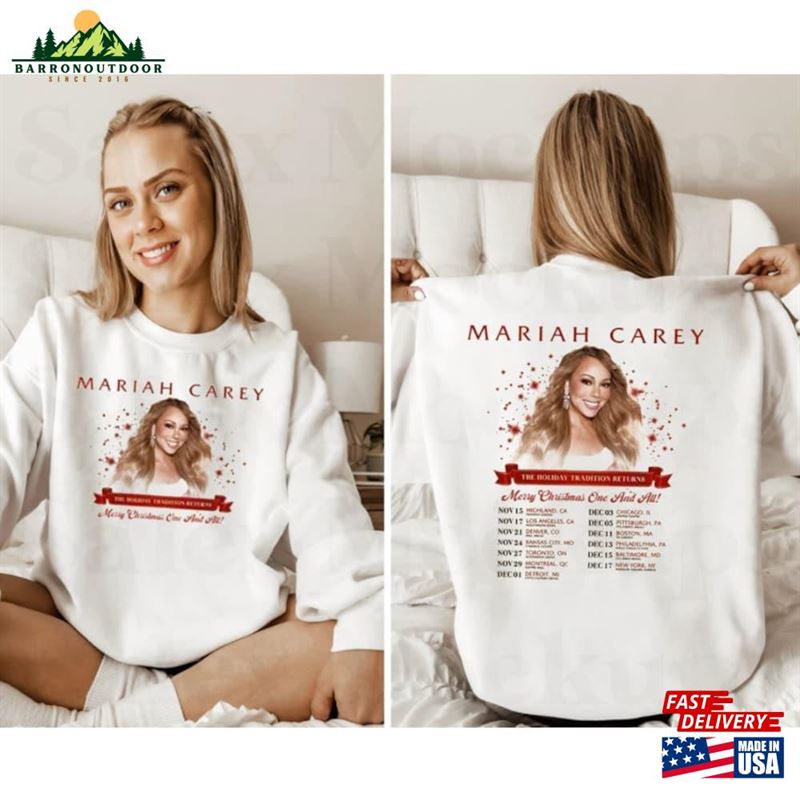 Mariah Carey 2023 Tour Shirt Merry Christmas One And All I Want For Classic Unisex Mariah Carey 2023 Tour Shirt Merry Christmas One And All I Want For Classic Unisex