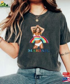 Mariah Carey T-Shirt Rainbow Butterfly Glitter Emotion Always Be My Baby Fan Shirt Sweatshirt Unisex