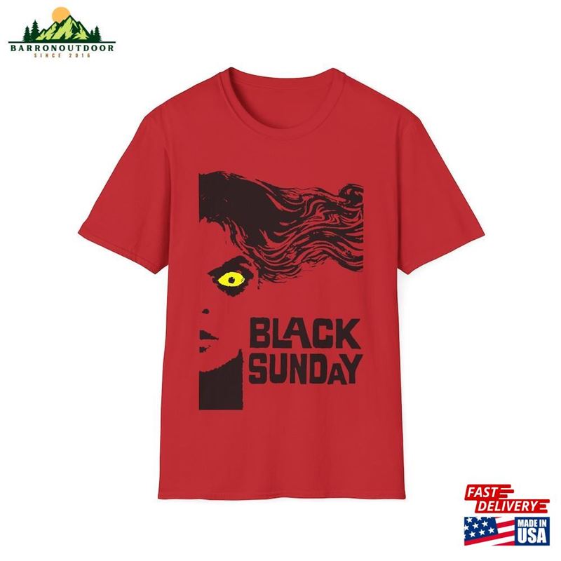 Mario Bava's 1960 Italian Gothic Horror Movie Black Sunday Fan Art Poster Unisex Softstyle Tshirt Hoodie Classic Mario Bava's 1960 Italian Gothic Horror Movie Black Sunday Fan Art Poster Unisex Softstyle Tshirt Hoodie Classic