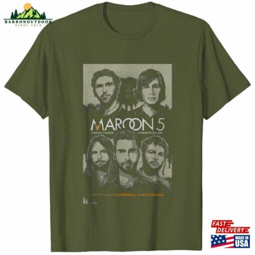 Maroon 5 Shirt Retro T-Shirt Gift Classic Unisex