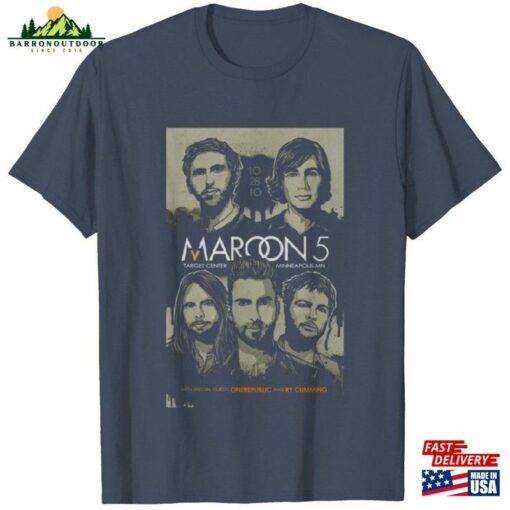 Maroon 5 Shirt Retro T-Shirt Gift Classic Unisex
