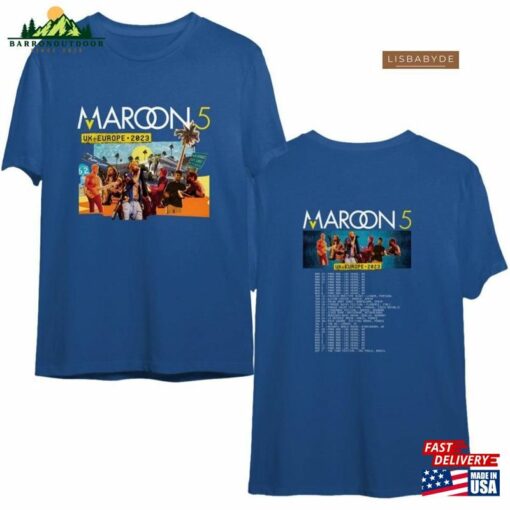 Maroon 5 Shirt Tour 2023 Classic Hoodie