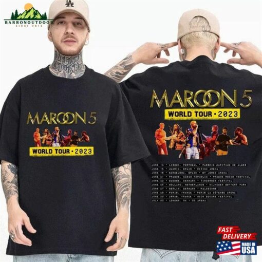 Maroon 5 World Tour 2023 Shirt The Residency Graphic Merch Unisex Hoodie