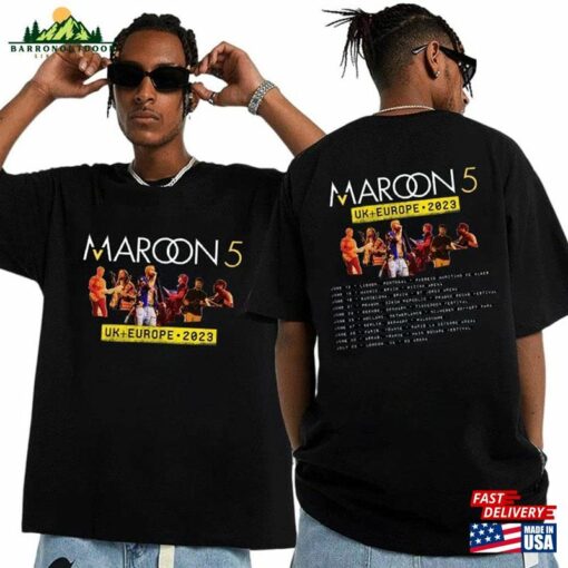 Maroon 5 World Tour 2023 Shirt The Residency Graphic Merch Unisex Hoodie